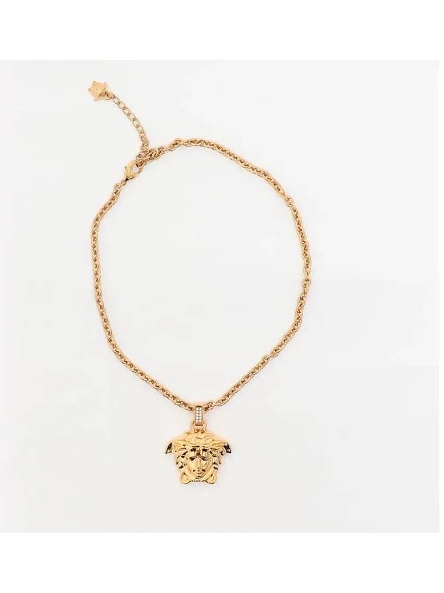 Medusa Pendant Necklace Gold - VERSACE - BALAAN 3