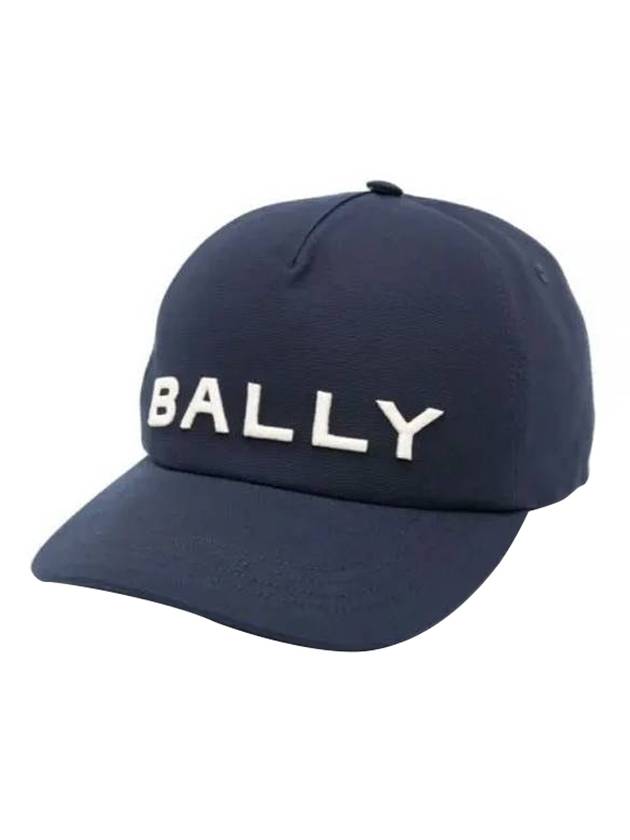 Embroidery Logo Ball Cap Navy - BALLY - BALAAN 1