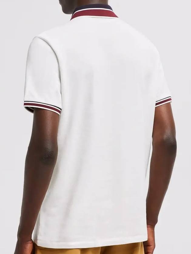 Logo Patch Polo Shirt White - MONCLER - BALAAN 4