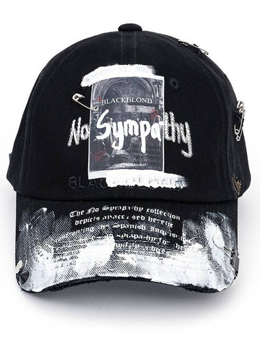 No Sympathy Graffiti Logo Cap Black - BLACKBLOND - BALAAN 1