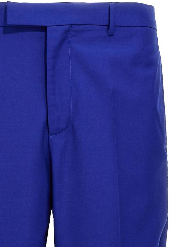 Blue SILKWOOL Blend Trousers 10090061A064321UF20 B0560956388 - VERSACE - BALAAN 4