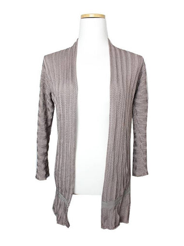 Emporio Armani Lavender Gray Knit Cardigan 44 55 - EMPORIO ARMANI - BALAAN 1