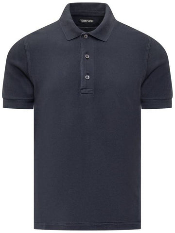 Tom Ford Lyocell Piquet Polo - TOM FORD - BALAAN 1