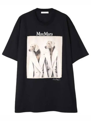 Taco Cotton T Shirt Short Sleeve Tee - MAX MARA - BALAAN 1