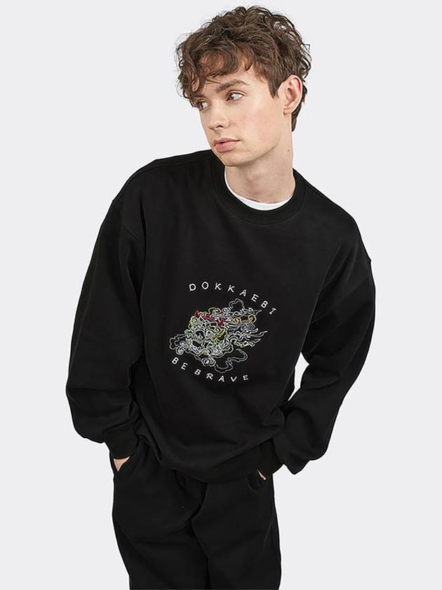 Dokkaebi Sweatshirt Black - TEENYTIGER - BALAAN 3