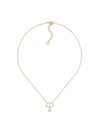 Petit CD Crystals Necklace Gold - DIOR - BALAAN 1