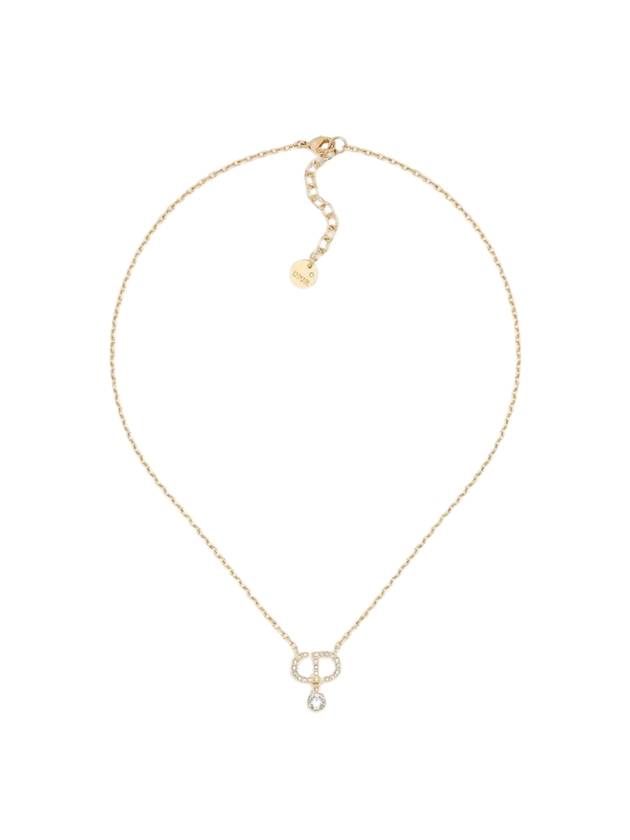 Petit CD Crystals Necklace Gold - DIOR - BALAAN 1