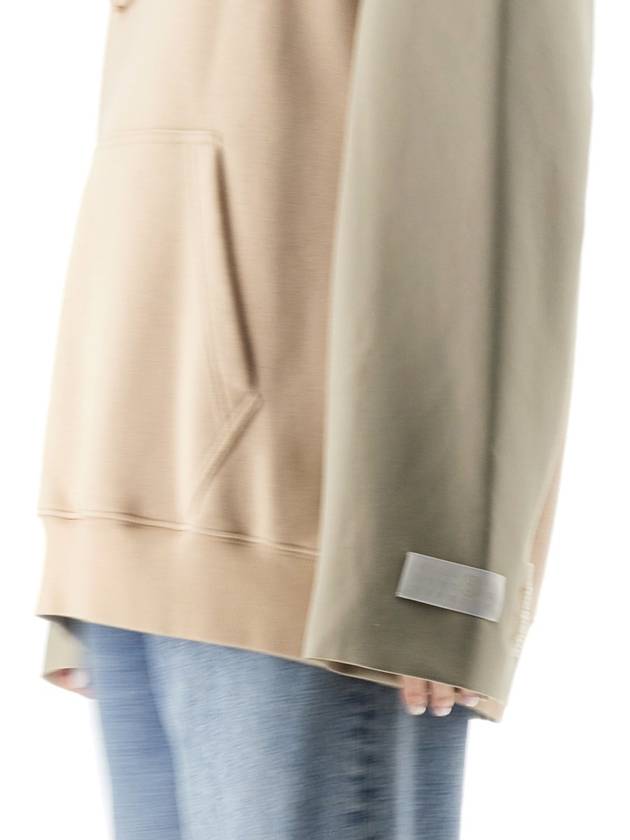 MM6 Logo Applique Contrast Sleeve Hoodie S62GU0119S25596 - MAISON MARGIELA - BALAAN 4