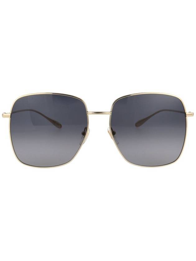 Eyewear Square Metal Gold Sunglasses Gray - GUCCI - BALAAN 1