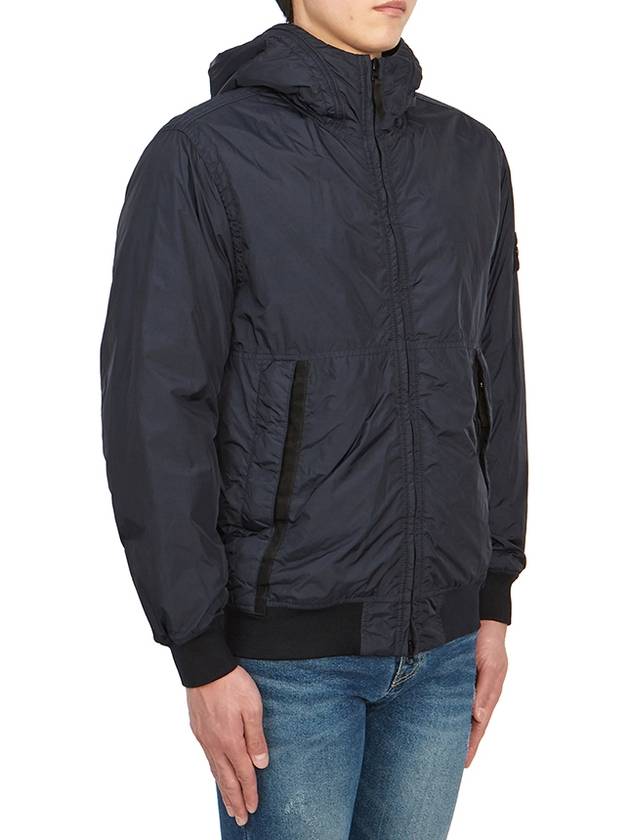 Men's Garment Dyed Crinkle Reps Recycled Nylon Primaloft TC Hooded Jacket Navy - STONE ISLAND - BALAAN 5