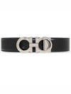 Gancini Reversible Belt Black Brown - SALVATORE FERRAGAMO - BALAAN 3