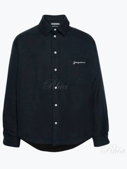 La Chemise Boulanger Viscose Long Sleeve Shirt Navy - JACQUEMUS - BALAAN 2