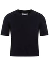 Washed Lambswool Crewneck Knit Top Navy - MAISON MARGIELA - BALAAN 2