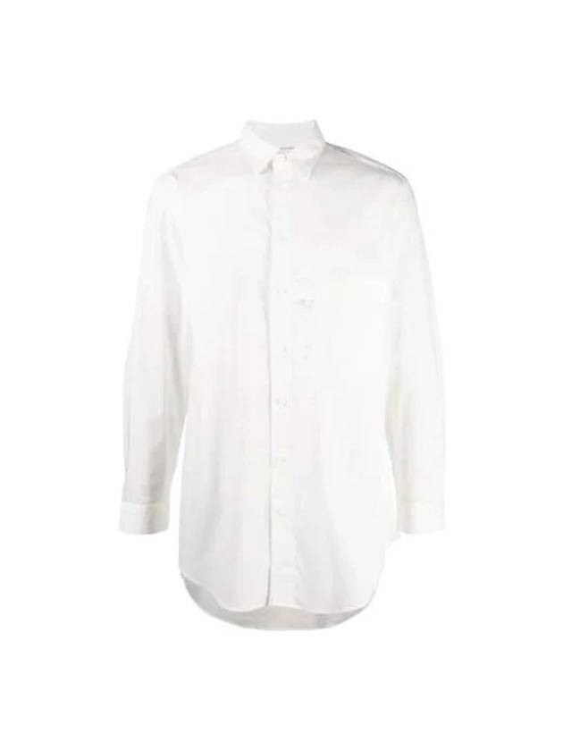 Chest Pocket Overshirt Long Sleeve Shirt White - Y-3 - BALAAN 1