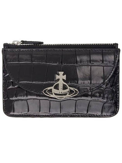 Women's Half Moon Card Wallet Black - VIVIENNE WESTWOOD - BALAAN 2