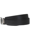 Gancini Reversible Adjustable Calfskin Leather Belt Black Chocolate - SALVATORE FERRAGAMO - BALAAN 4