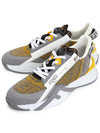 Flow FF Logo Low Top Sneakers Grey - FENDI - BALAAN 2