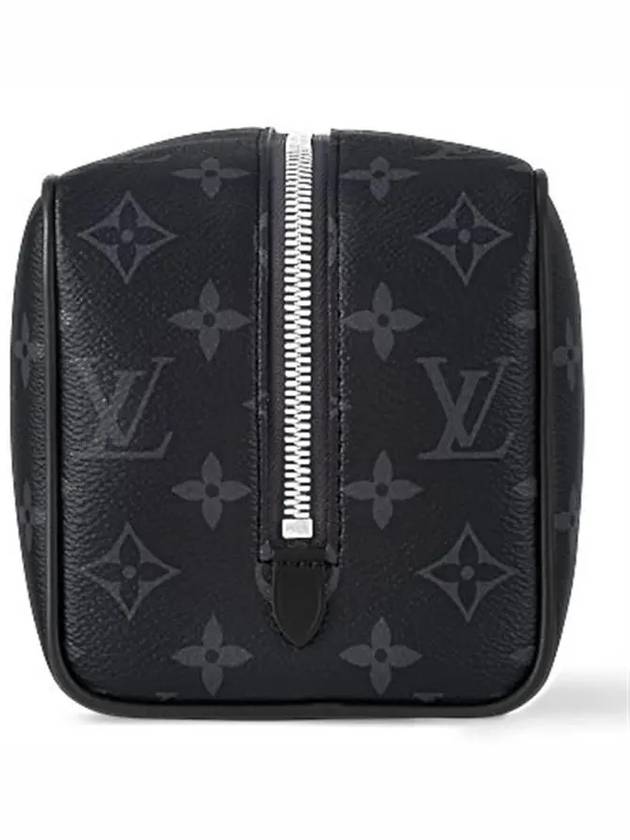 Trousse Toilette Locker Dopp Kit Monogram Eclipse Pouch Bag Black - LOUIS VUITTON - BALAAN 3