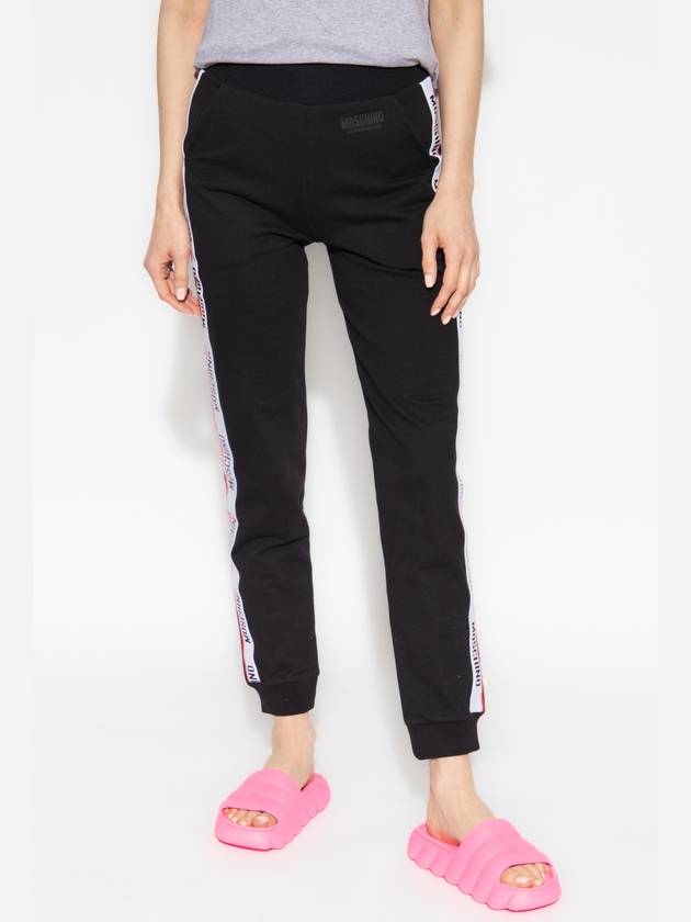 Moschino Side-stripe Sweatpants, Women's, Black - MOSCHINO - BALAAN 3