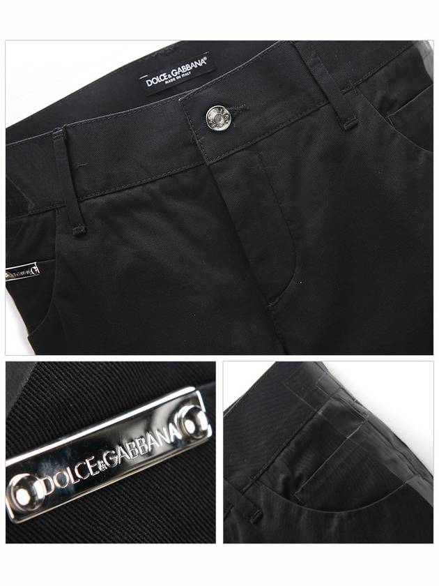 G33CLT G8A61 N0000 Black Taped Jeans 14 Gold Pants - DOLCE&GABBANA - BALAAN 5