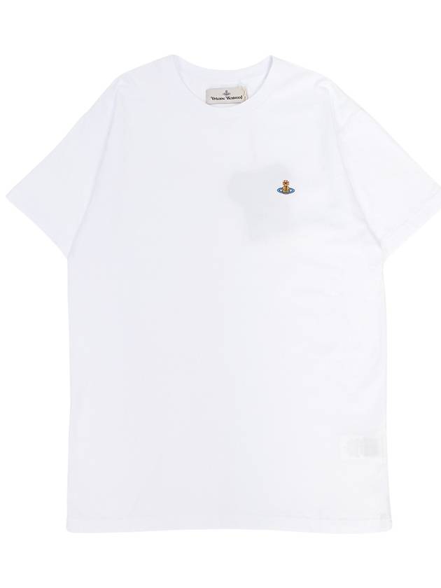 ORB Logo Cotton Short Sleeve T-Shirt White - VIVIENNE WESTWOOD - BALAAN 2