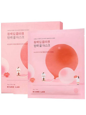 [ROUND LAB] Camellia Deep Collagen Firming Gel Mask (4ea) - ROUND LAB - BALAAN 1