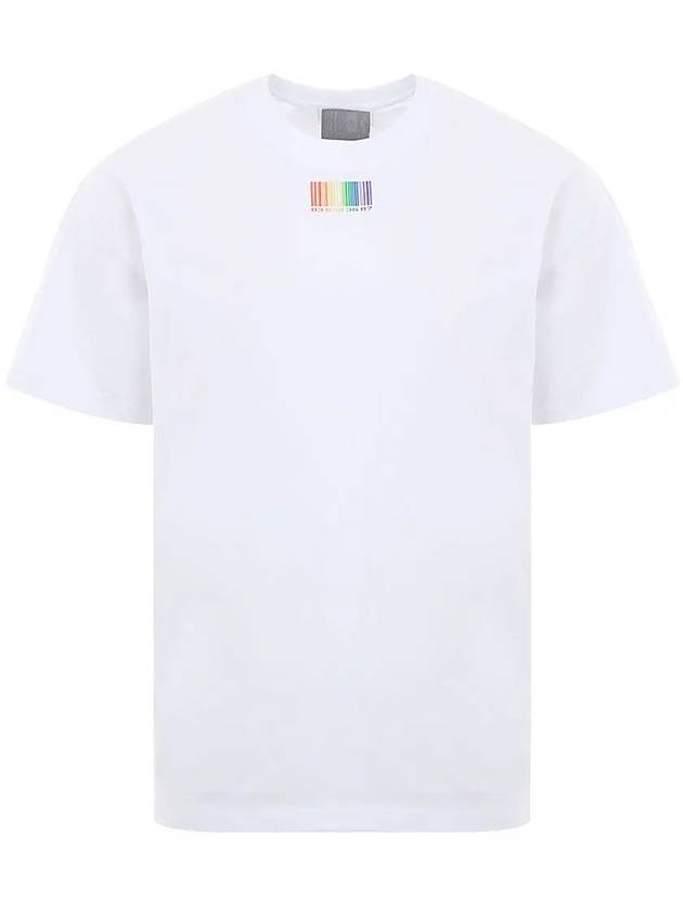 Rainbow Barcode Short Sleeve T-Shirt White - VETEMENTS - BALAAN 2