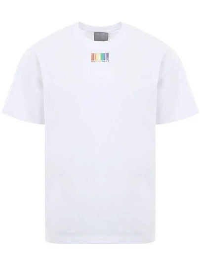 Rainbow Barcode Short Sleeve T-Shirt White - VETEMENTS - BALAAN 2