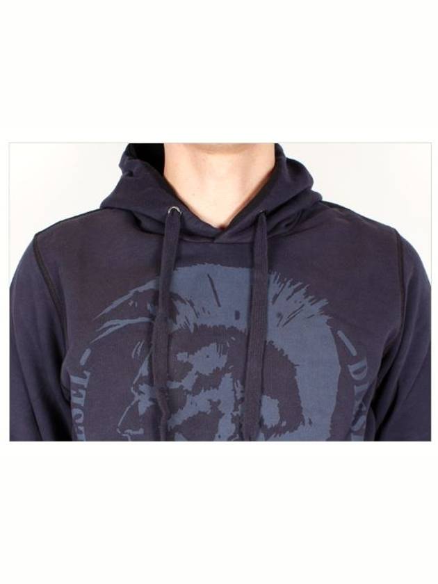 Man Mohawk Hoodie Navy 81E - DIESEL - BALAAN 6