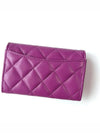 Classic caviar card wallet purple gold AP0214 Kleuktok - CHANEL - BALAAN 3