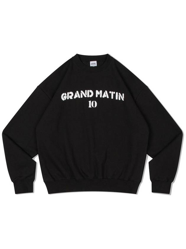 V Heavy Sweat Matin Sweatshirt Black - DE GRAND MATIN - BALAAN 3