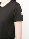 Logo Patch Jersey Cotton Short Sleeve T-Shirt Black - MONCLER - BALAAN 3