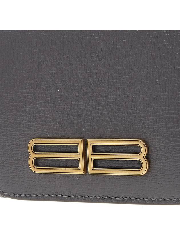 BB logo bifold wallet gray - BALENCIAGA - BALAAN.