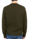 Men’s Merino Wool Knit Top Khaki - TEN C - BALAAN 5