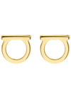 Gancini Earrings Gold - SALVATORE FERRAGAMO - BALAAN 2