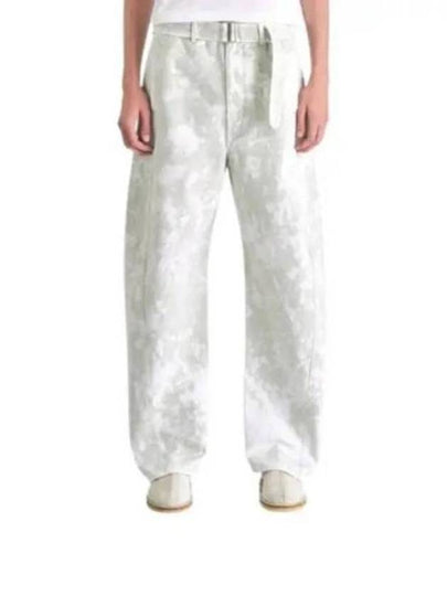 Twisted Belted Straight Pants White - LEMAIRE - BALAAN 2