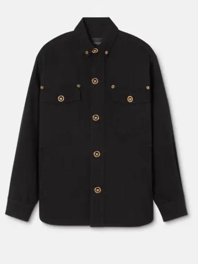 Men's Wool Blouson Jacket Black - VERSACE - BALAAN 2