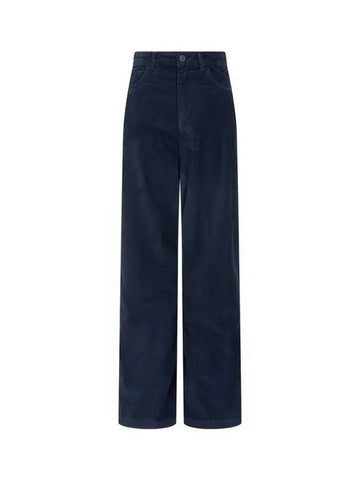 Women s Regular Fit Corduroy Pants Navy 270441 - EMPORIO ARMANI - BALAAN 1