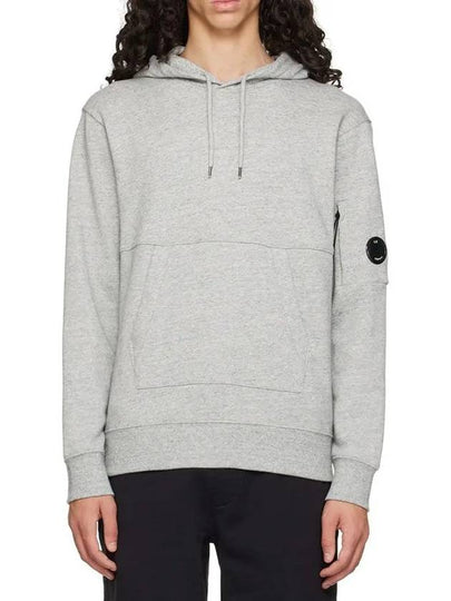 Diagonal Raised Fleece Lens Hoodie Grey - CP COMPANY - BALAAN 2