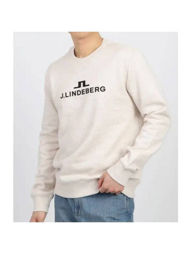 Alpha Crew Neck AMJS08922 C113 Men's Alpha Crew Neck - J.LINDEBERG - BALAAN 1