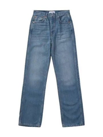 High Rise Loose Denim Pants Blue Haze Jeans - RE/DONE - BALAAN 1