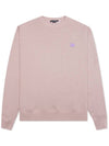 Face Patch Sweatshirt Violet Pink Melange - ACNE STUDIOS - BALAAN 2