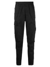 Stretch Cotton Wool Satin Cargo Pants Black - STONE ISLAND - BALAAN 2