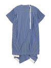 Stripe Cotton Poplin Pullover Short Dress Blue - SACAI - BALAAN 3