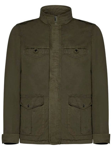 Herno Field Cotton-Linen Blend Jacket - HERNO - BALAAN 1