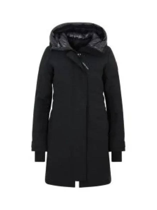 Lorette Hooded Padding Parka Black - CANADA GOOSE - BALAAN 2