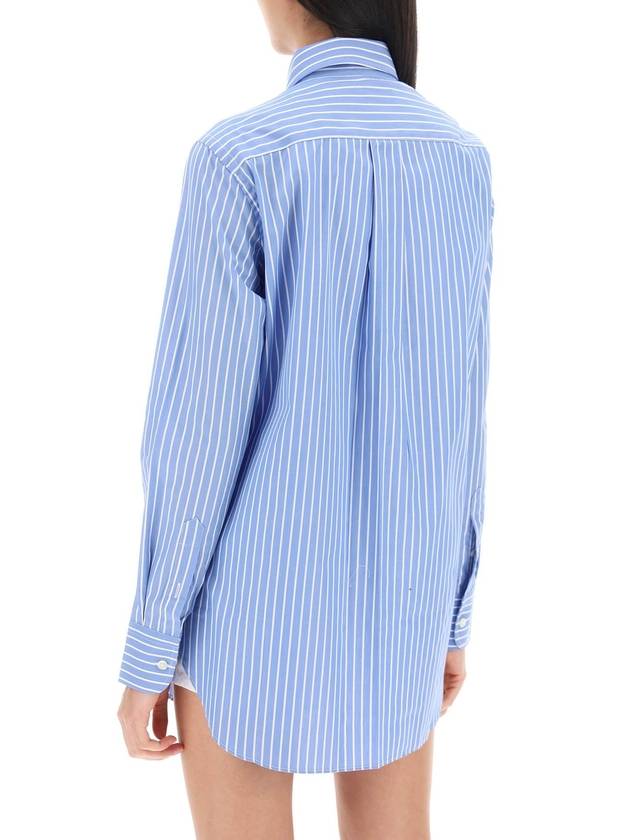 striped poplin shirt - HOMMEGIRLS - BALAAN 3