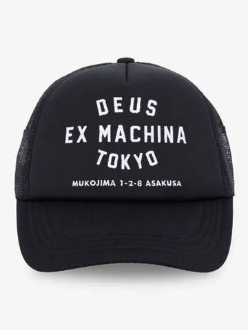 Tokyo Address Trucker Ball Cap Black DMW47840BLACK - DEUS EX MACHINA - BALAAN 1