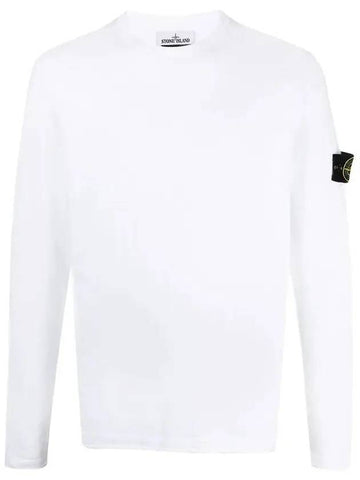 Wappen Patch Knit Top White - STONE ISLAND - BALAAN.