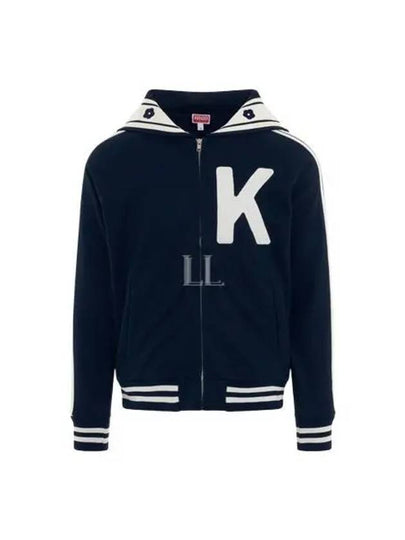 Elephant Zipper Hooded Jacket Midnight Blue - KENZO - BALAAN 2